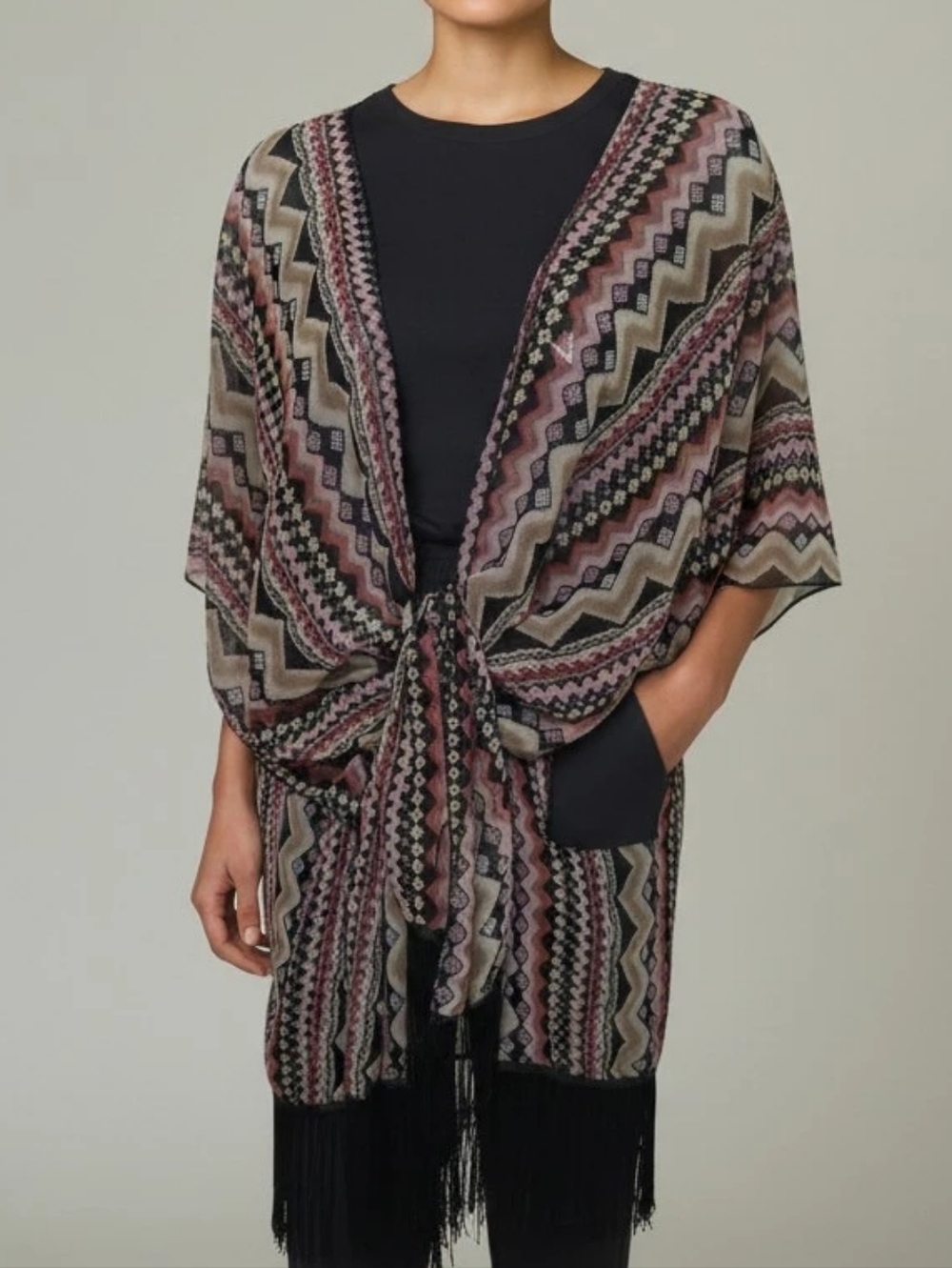Boho Fringe Kimono
